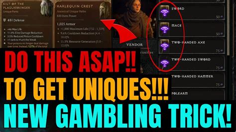 d4 gambling|GET YOUR SACRED & ANCESTRAL & UNIQUES Items .